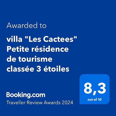 villa Les Cactees Petite résidence de tourisme classée 3 étoiles Antibes Exterior foto